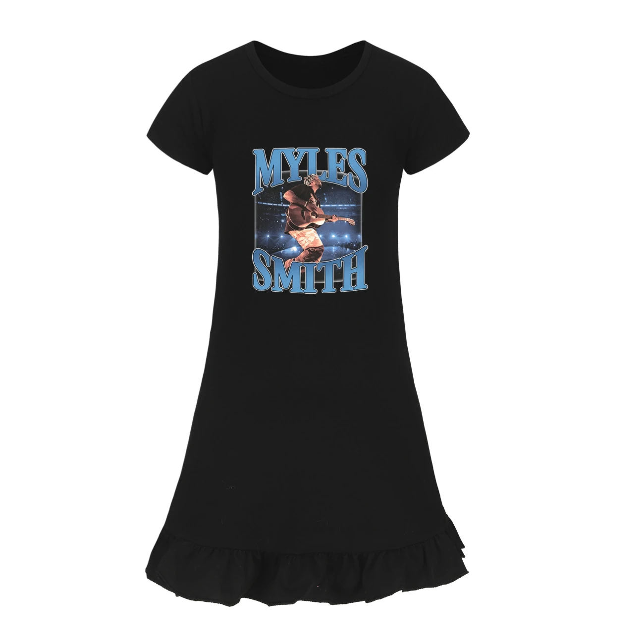 Ruffle-Hem Jersey Sleep Dress — 5808 Edition, Style 12 · Black