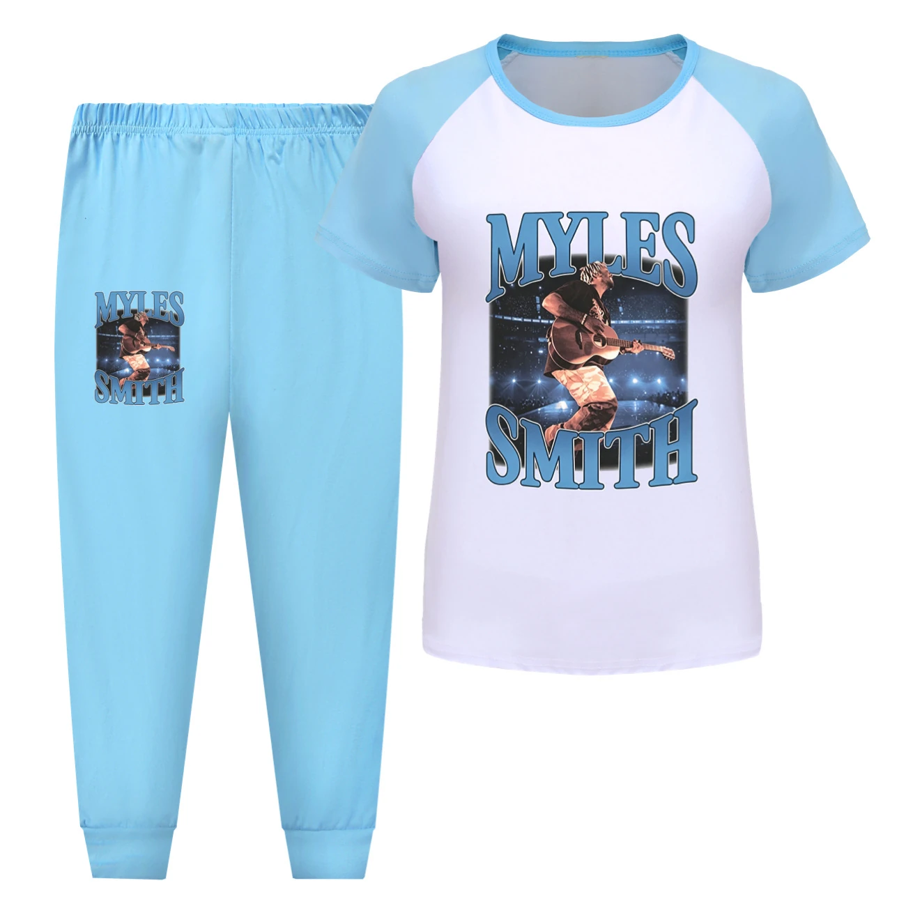 Tee & Shorts Active Set — 5808 Edition, Style 11 · Pants · Light Blue