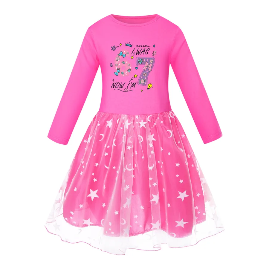 Rainbow Tulle Twirl Dress, Style 05 · Star Tulle · Rose
