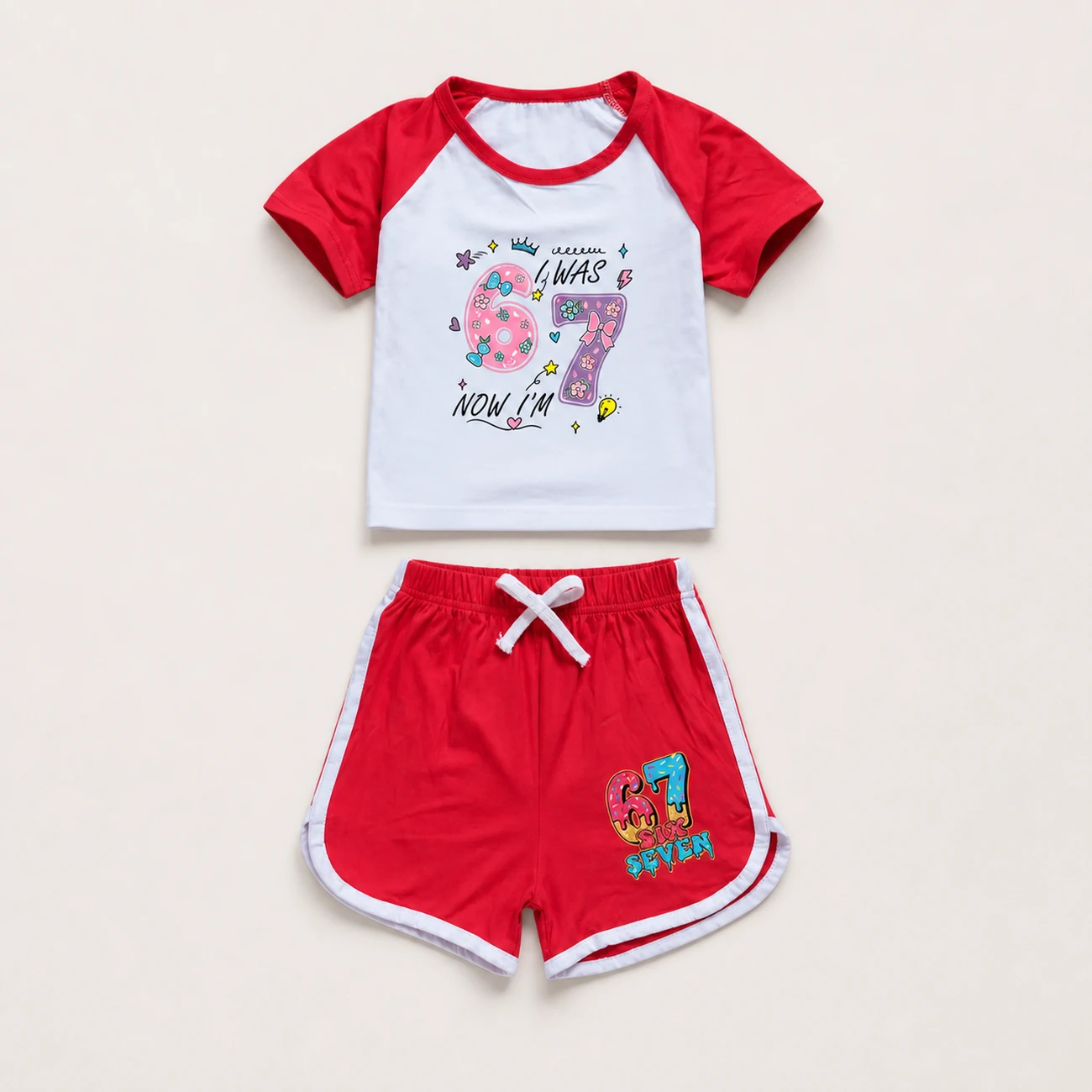 Tee & Shorts Active Set, clean product view