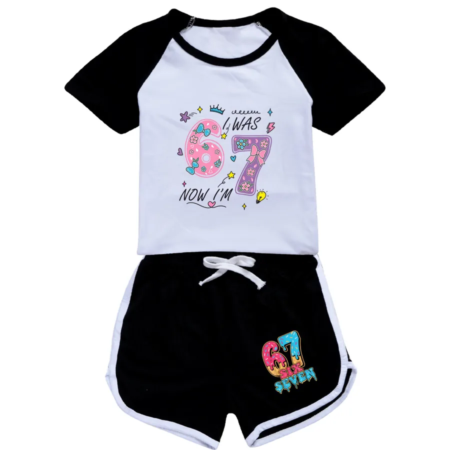Tee & Shorts Active Set, Style 02 · Set · Black