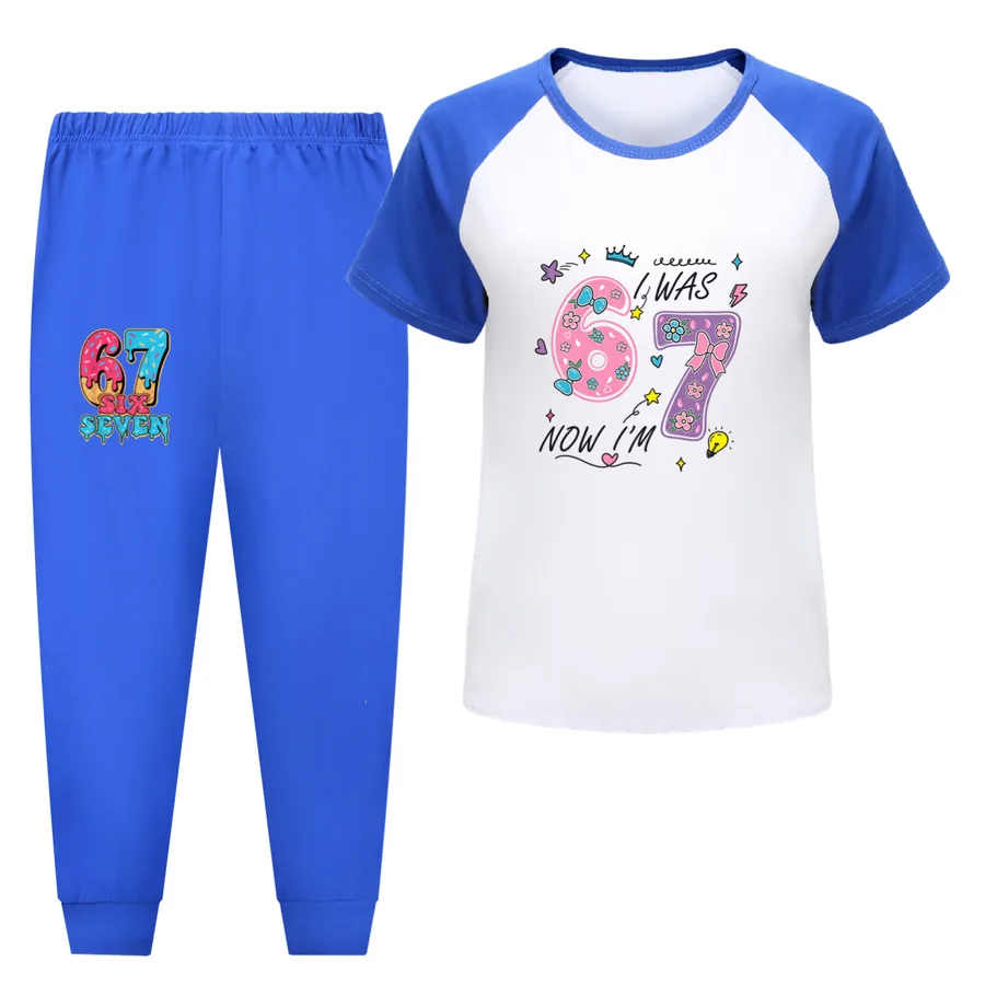 Tee & Shorts Active Set, Style 12 · Pants · Blue
