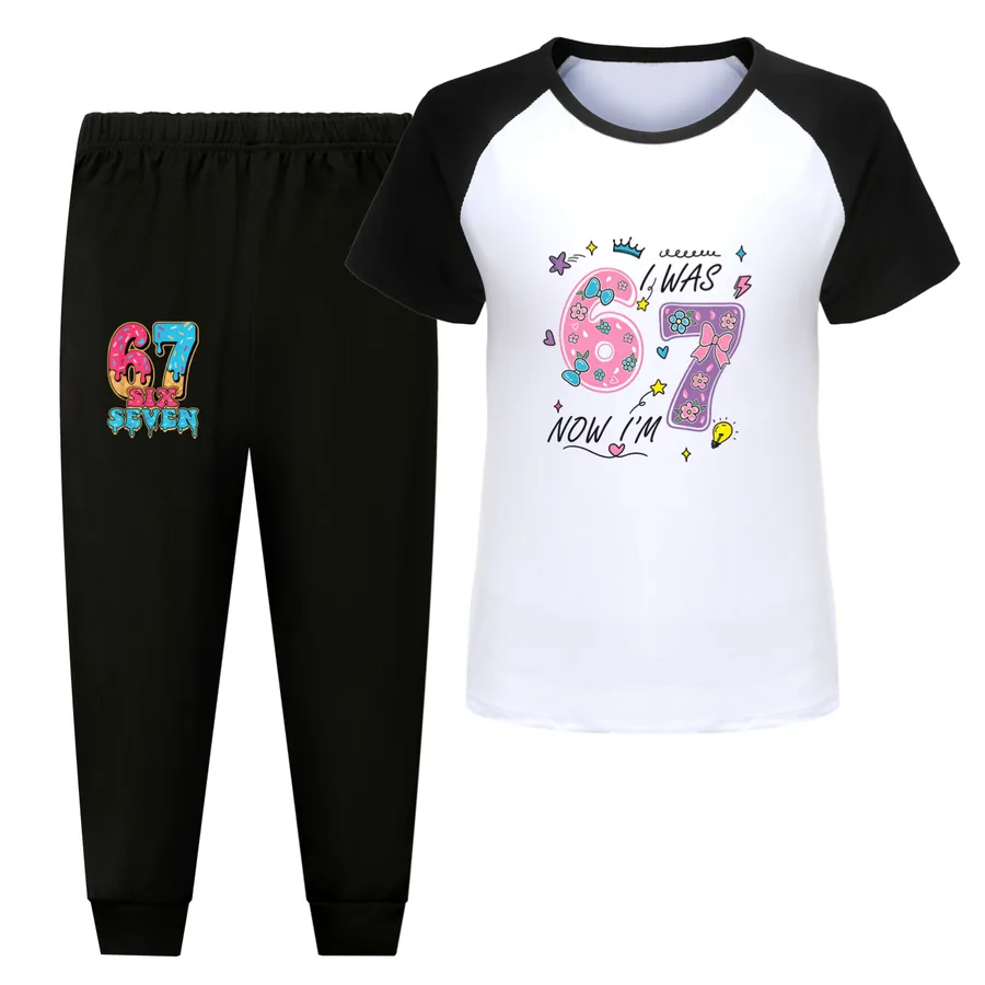 Tee & Shorts Active Set, Style 13 · Pants · Black
