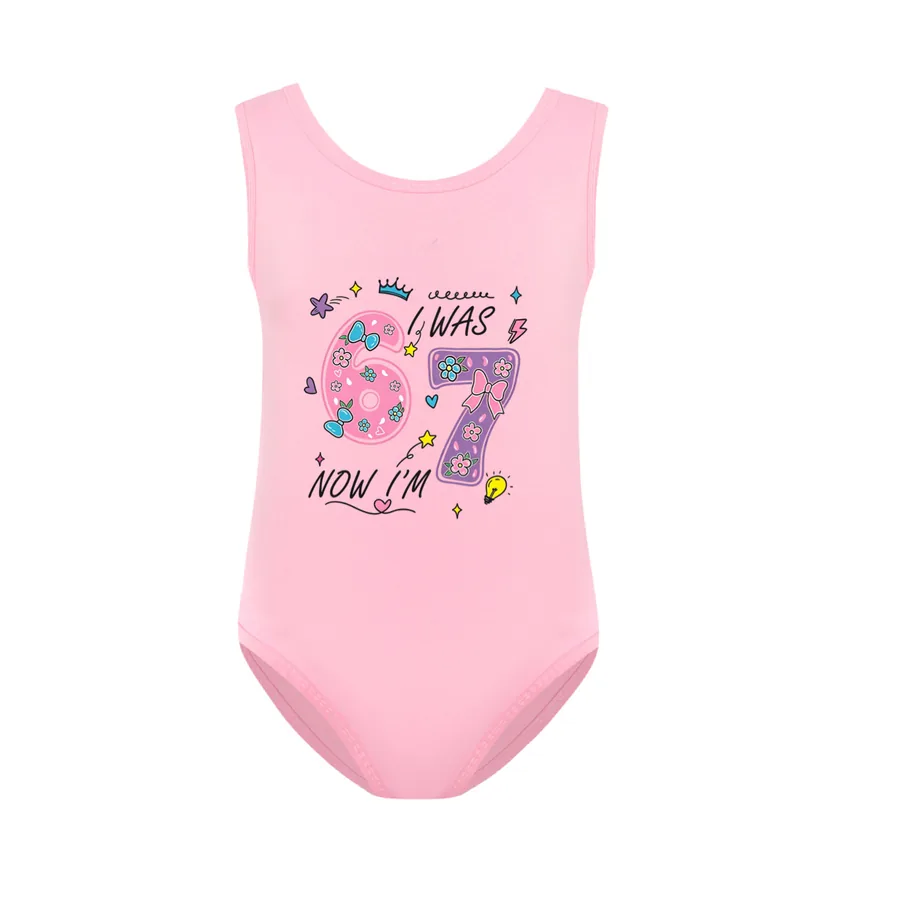 Girls’ Swimsuit & Cap Set, Style 25 · Pink