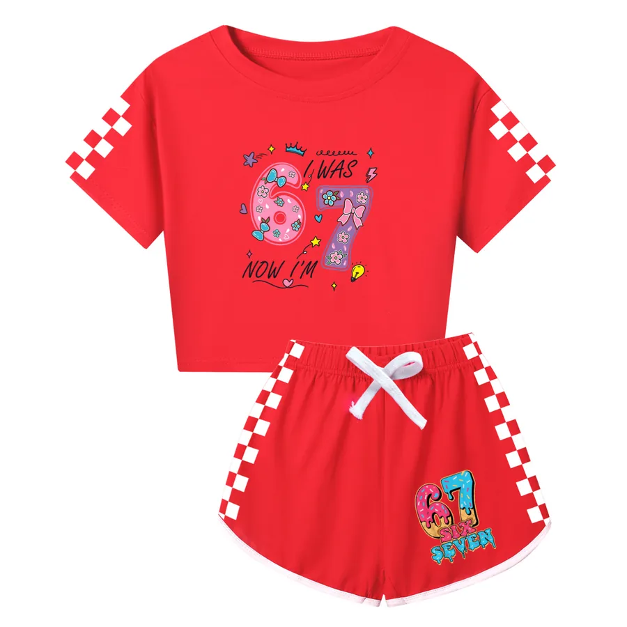 Kids Family Lounge Set, Style 01 · Red