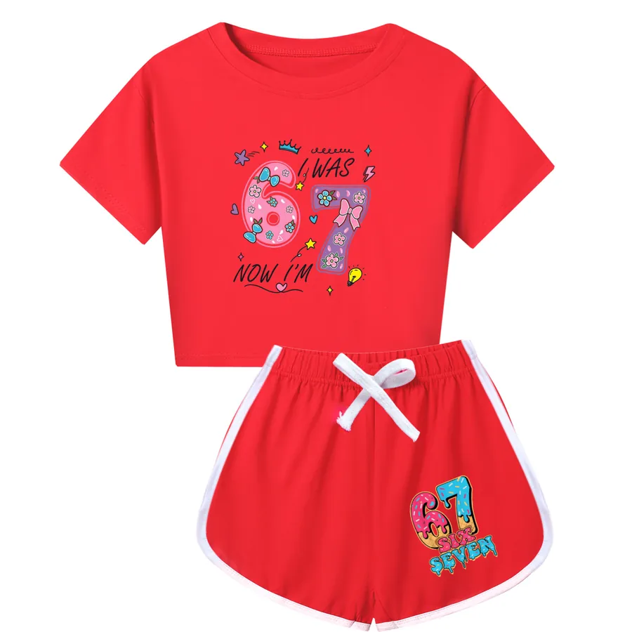 Kids Family Lounge Set, Style 16 · Red