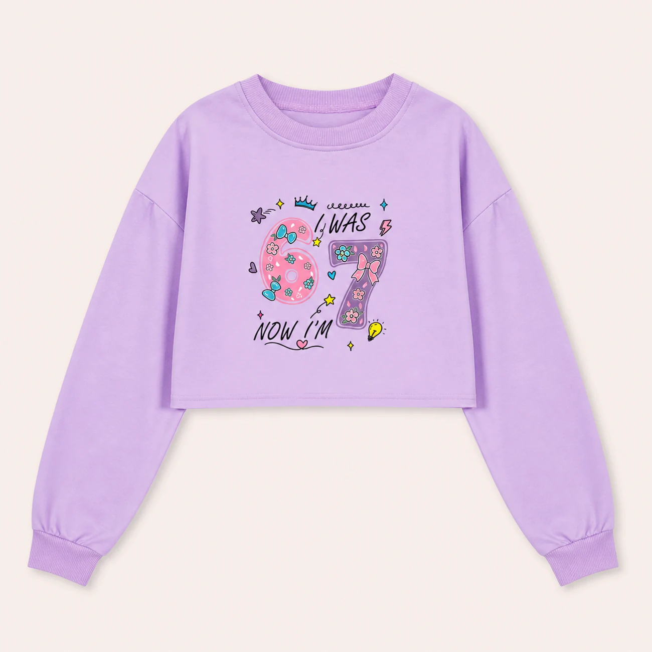 Cropped Sweatshirt Play Set, clean product view