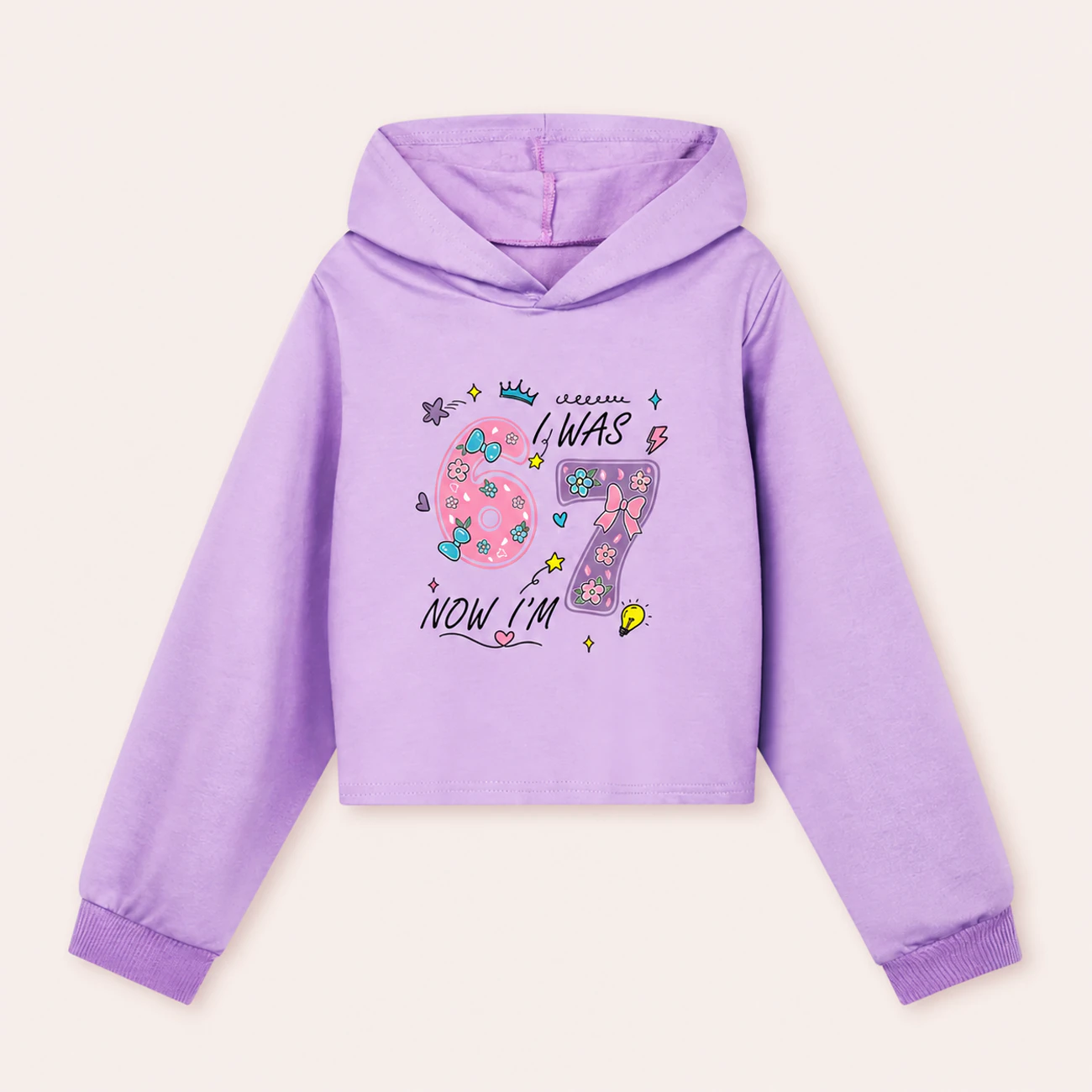 Cropped Hoodie Set, clean product view