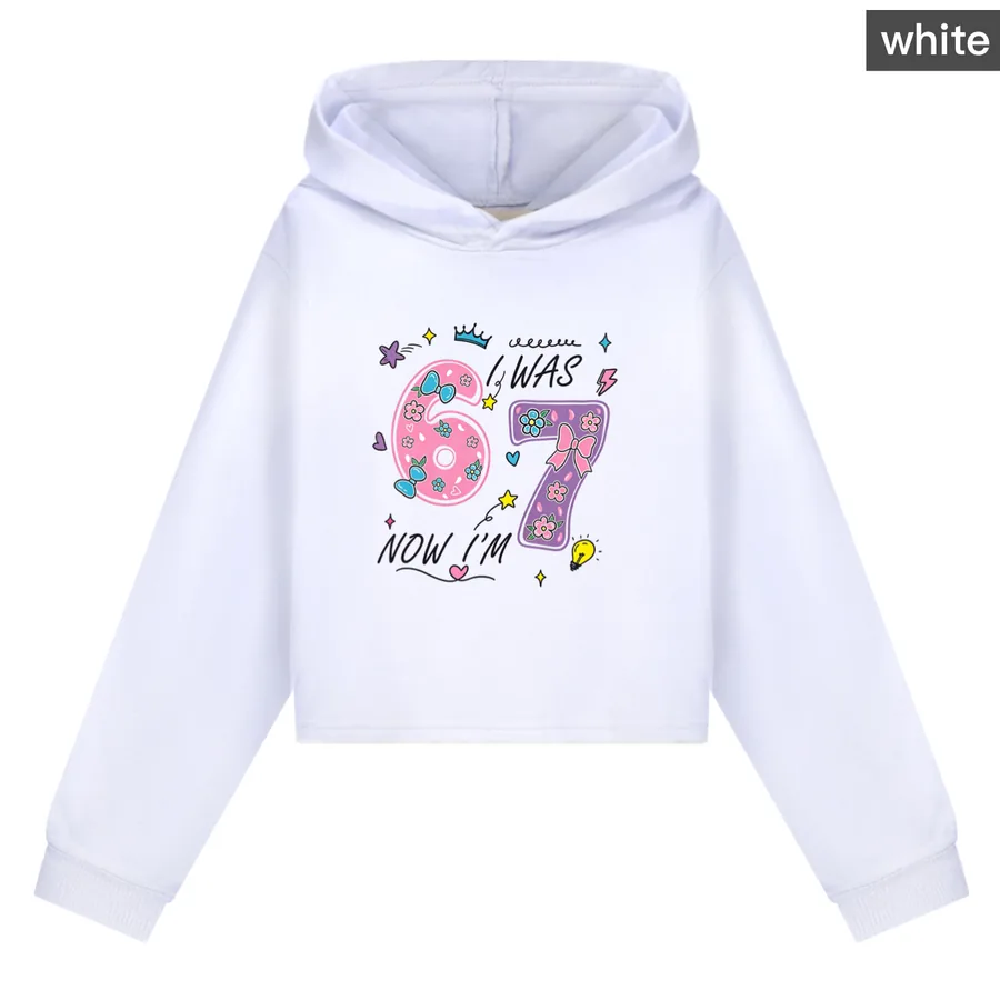Cropped Hoodie Set, Style 02 · White