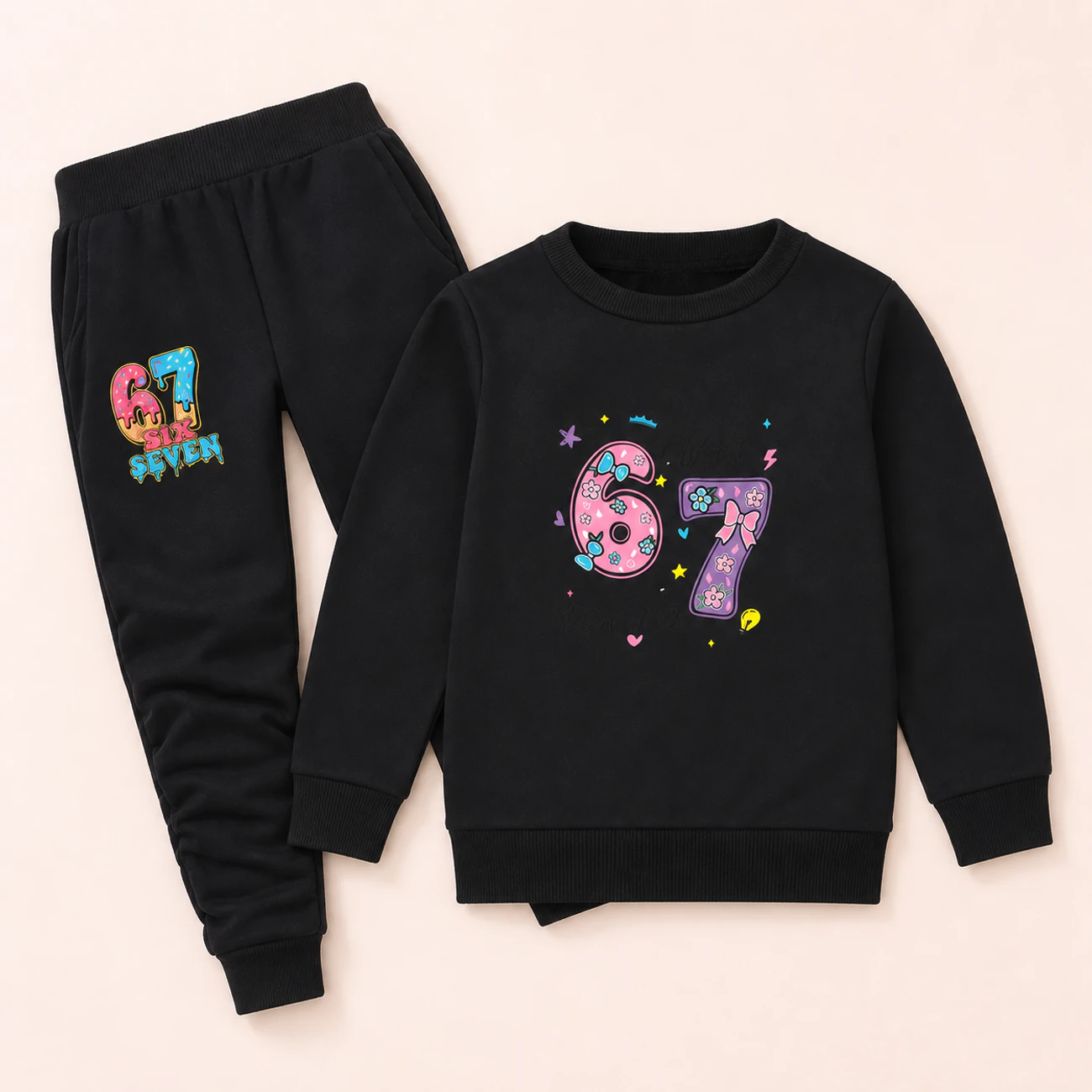 Crewneck Sweatshirt Set, clean product view