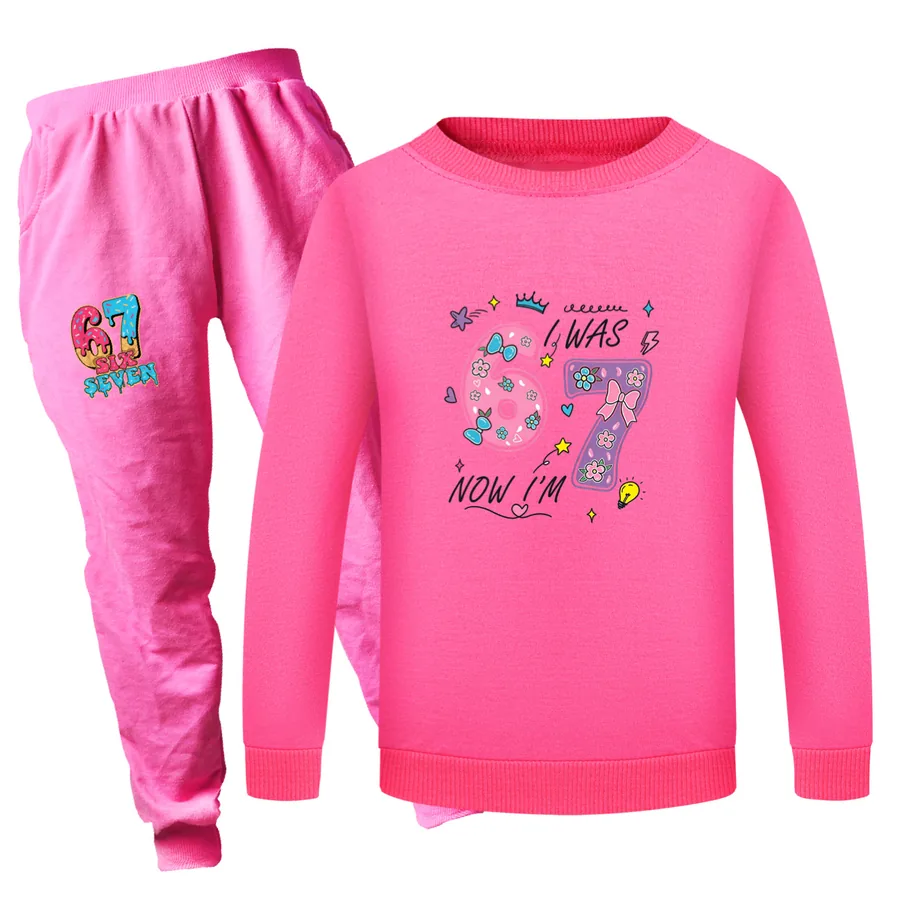 Crewneck Sweatshirt Set, Style 04 · Set · Rose