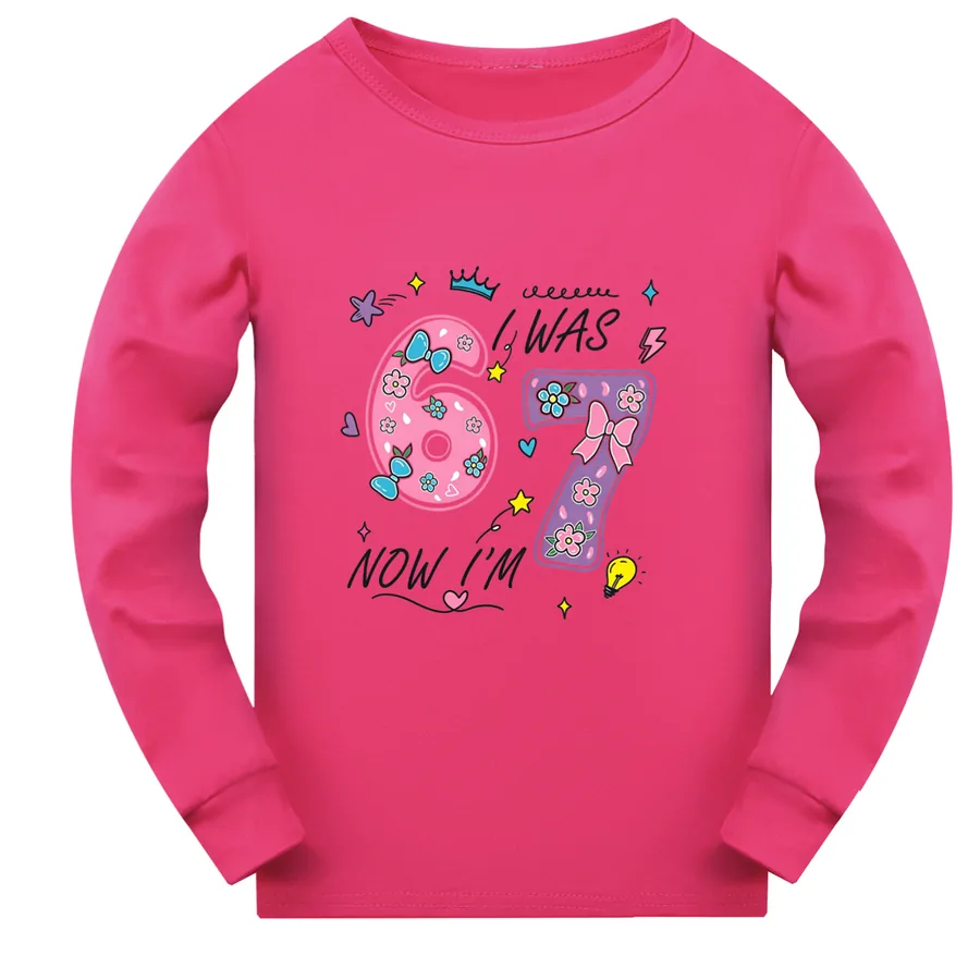 Everyday Long & Short Sleeve Tee, Style 03 · Long Sleeve · Rose
