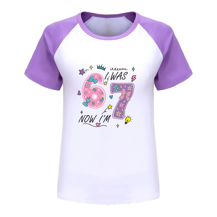 Everyday Long & Short Sleeve Tee, Style 09 · Short Sleeve · Purple