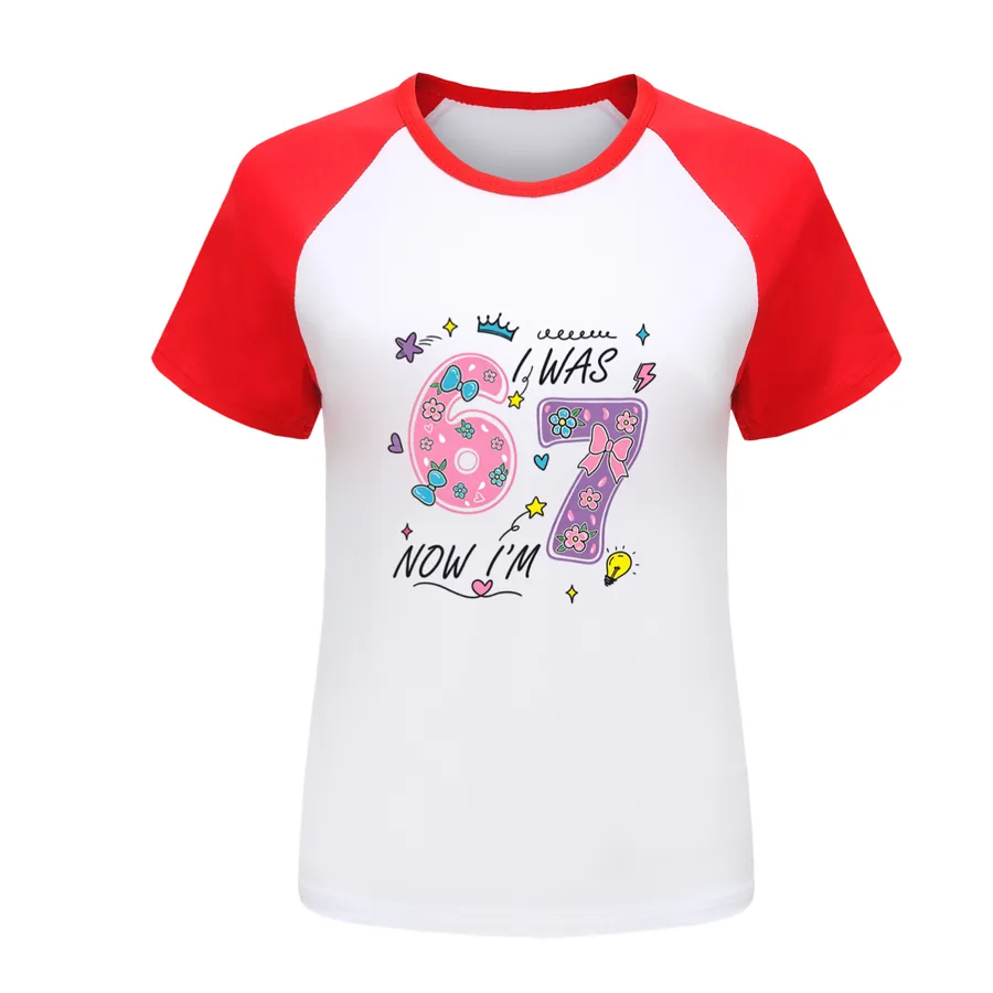 Everyday Long & Short Sleeve Tee, Style 14 · Short Sleeve · Red