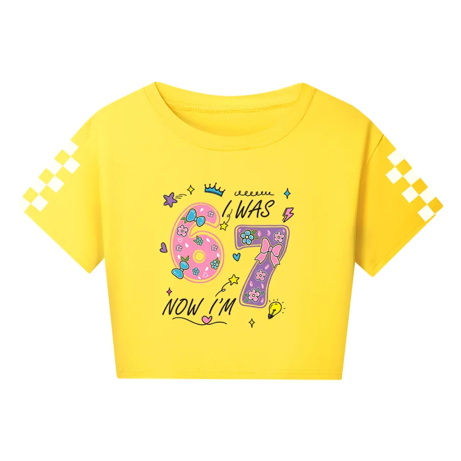 Everyday Long & Short Sleeve Tee, Style 17 · Yellow