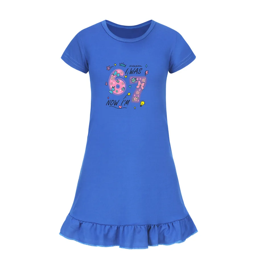 Ruffle-Hem Jersey Dress, Style 11 · Deep Blue