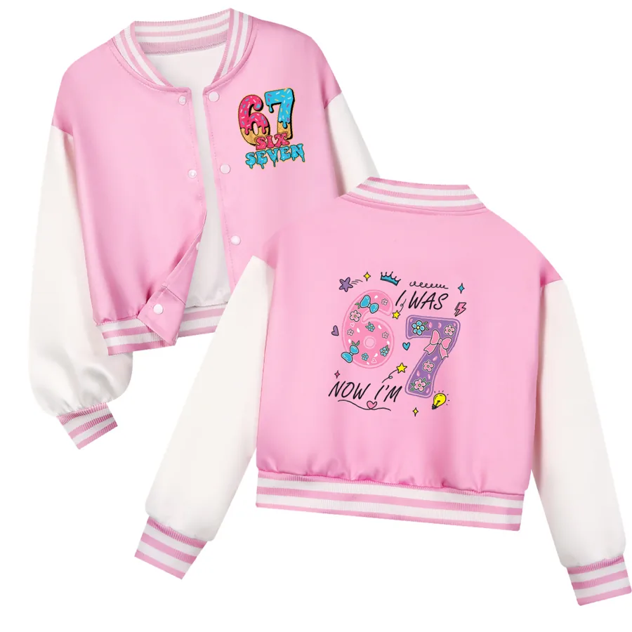 Playtime Varsity Layering Set, Style 06 · Pink