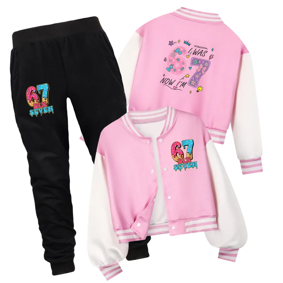 Playtime Varsity Layering Set, Style 12 · Set · Pink
