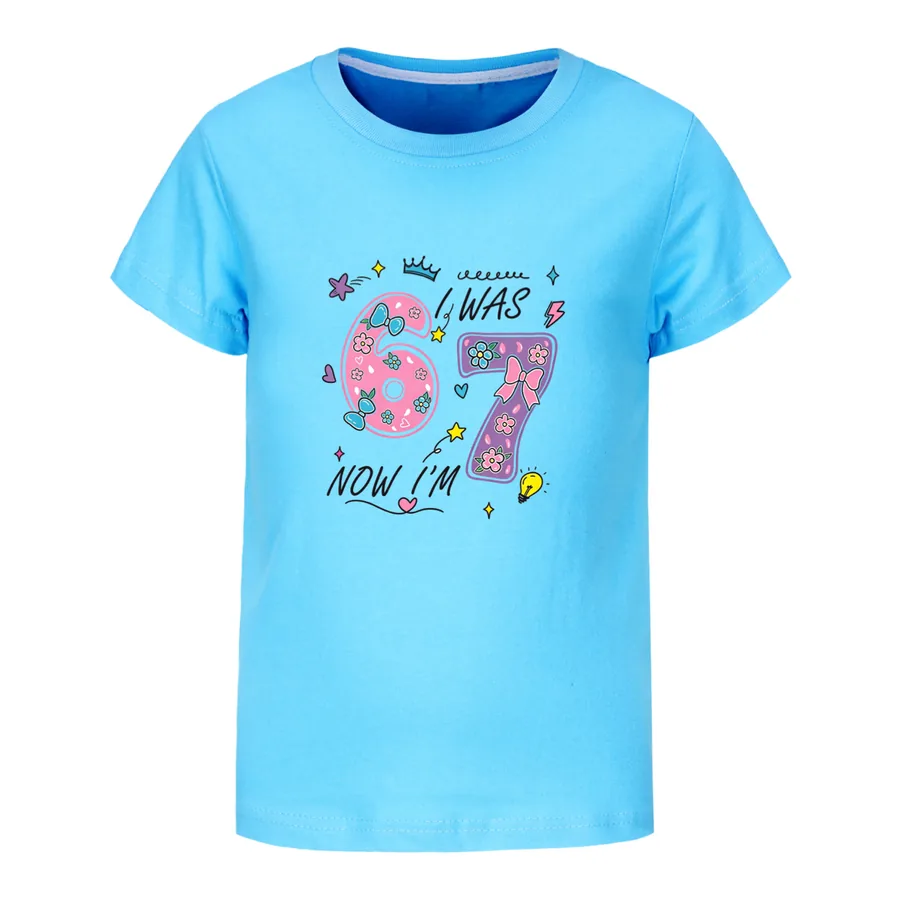 Graphic Tee & Jogger Set, Style 08 · Light Blue