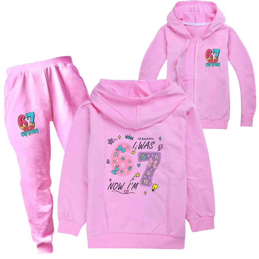 Zip-Up Track Set, Style 10 · Set · Pink