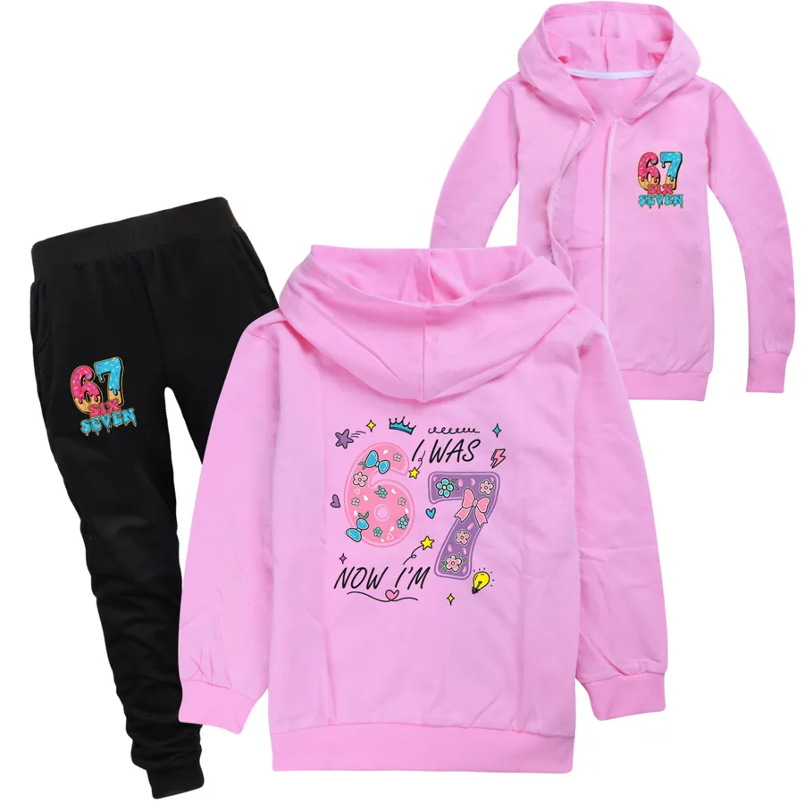 Zip-Up Track Set, Style 11 · Set · Pink