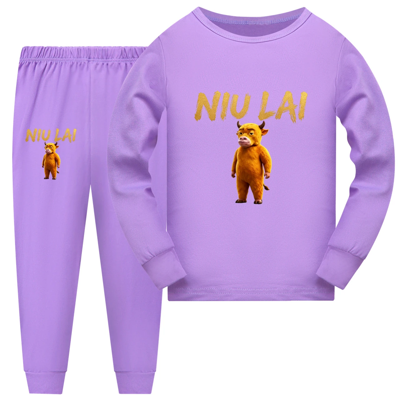 Family Lounge Set — 5813 Edition, Style 09 · Long Sleeve · Purple