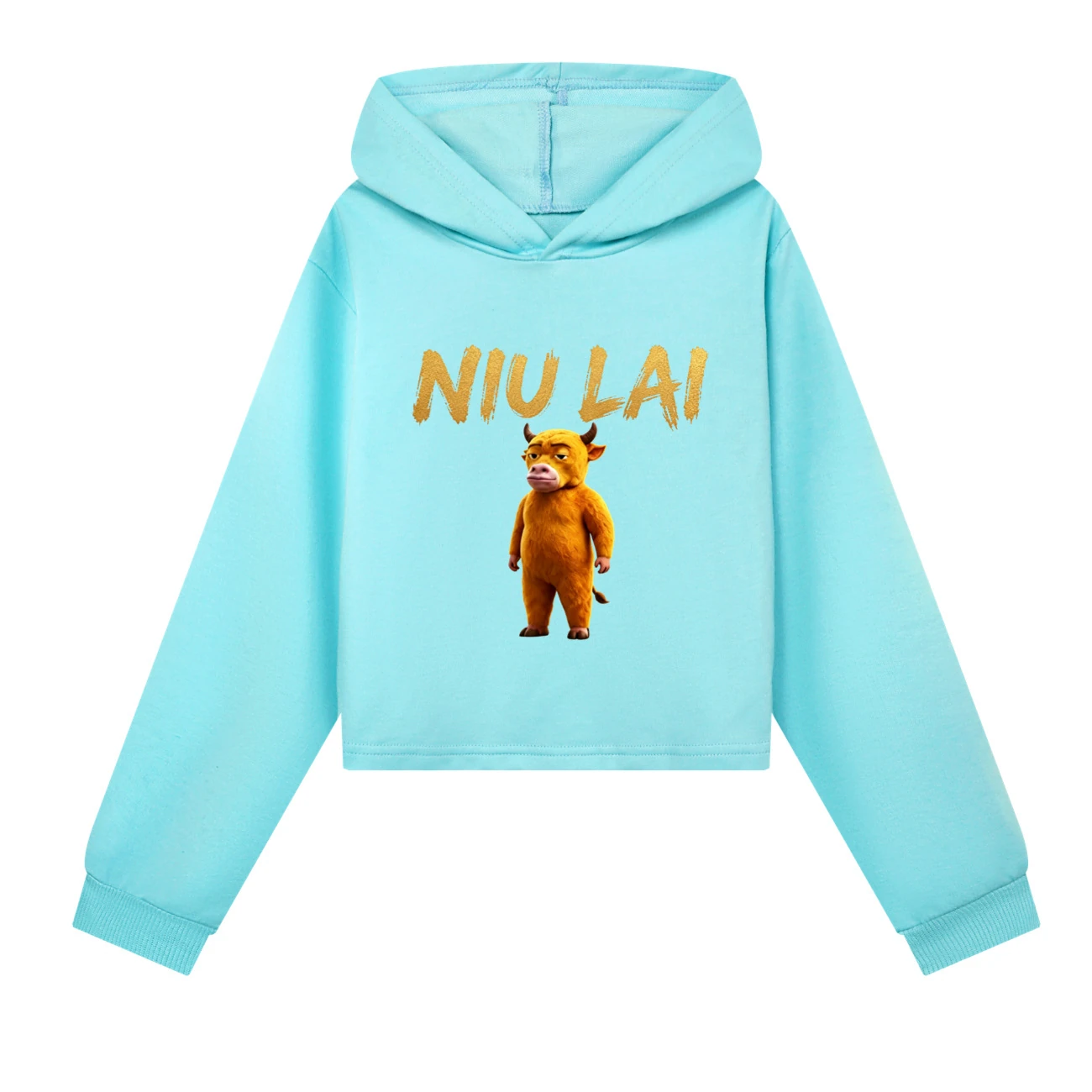 Cropped Hoodie Set — 5813 Edition, Style 04 · Sky Blue
