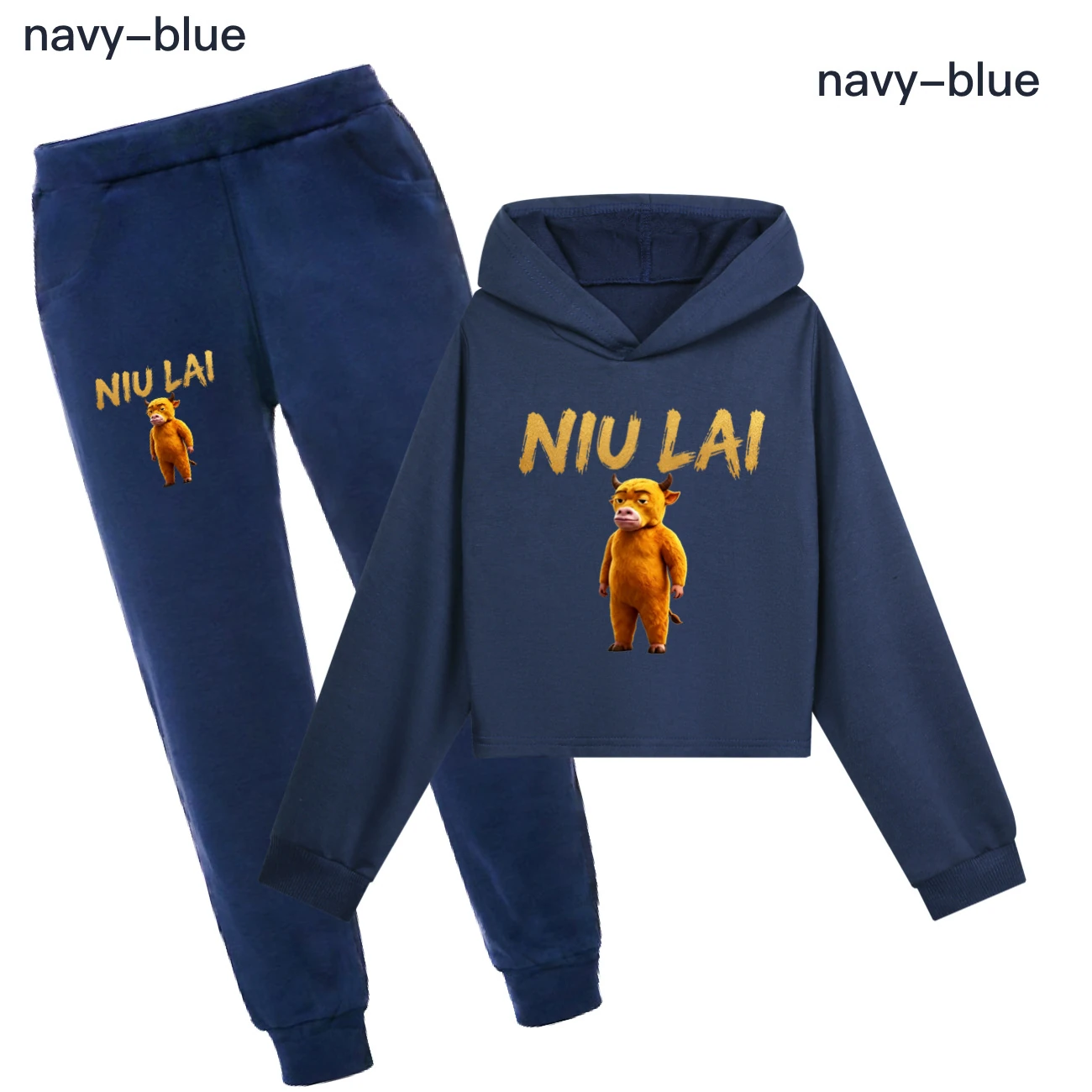 Cropped Hoodie Set — 5813 Edition, Style 12 · Set · Royal Blue