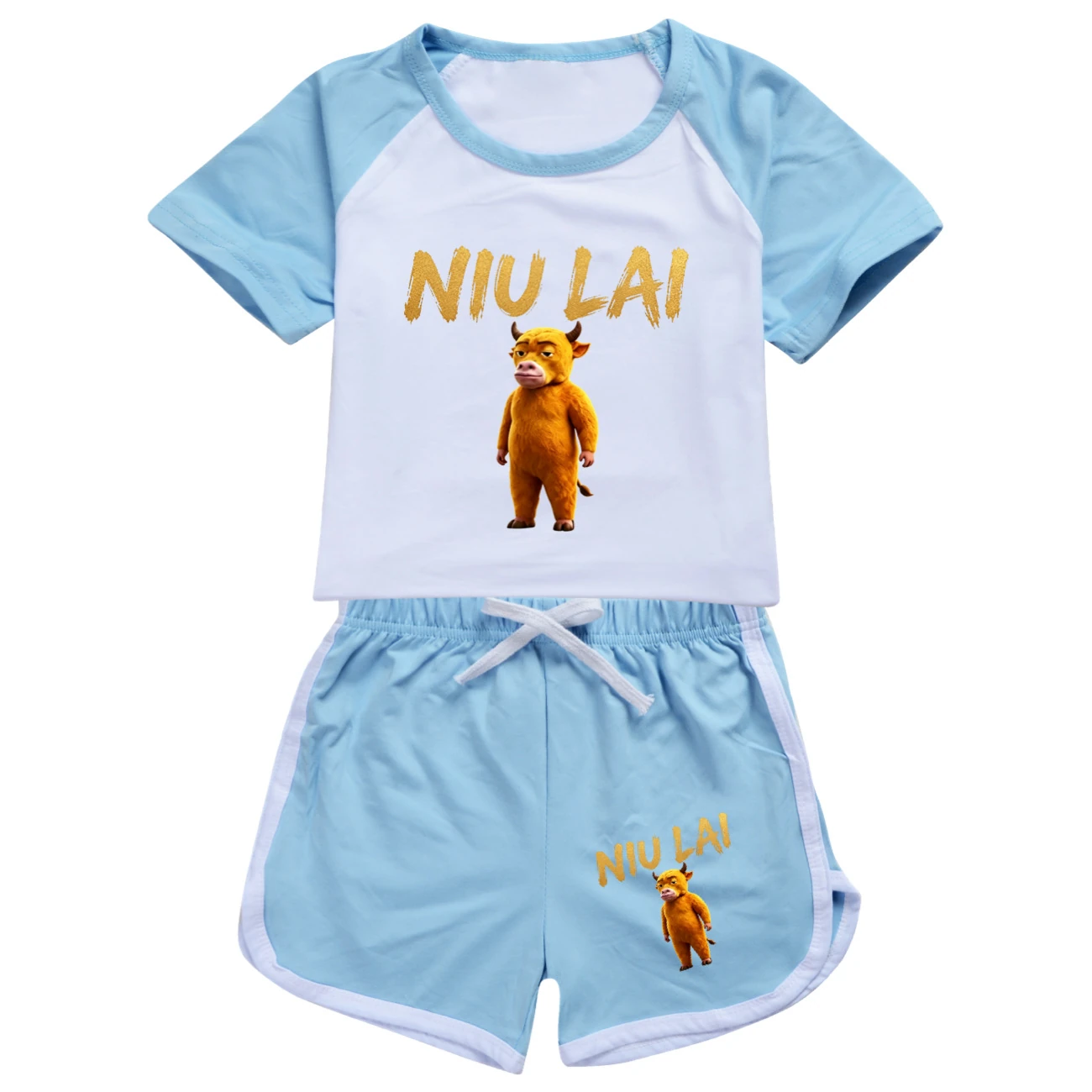 Tee & Shorts Active Set — 5813 Edition, Style 04 · Set · Light Blue