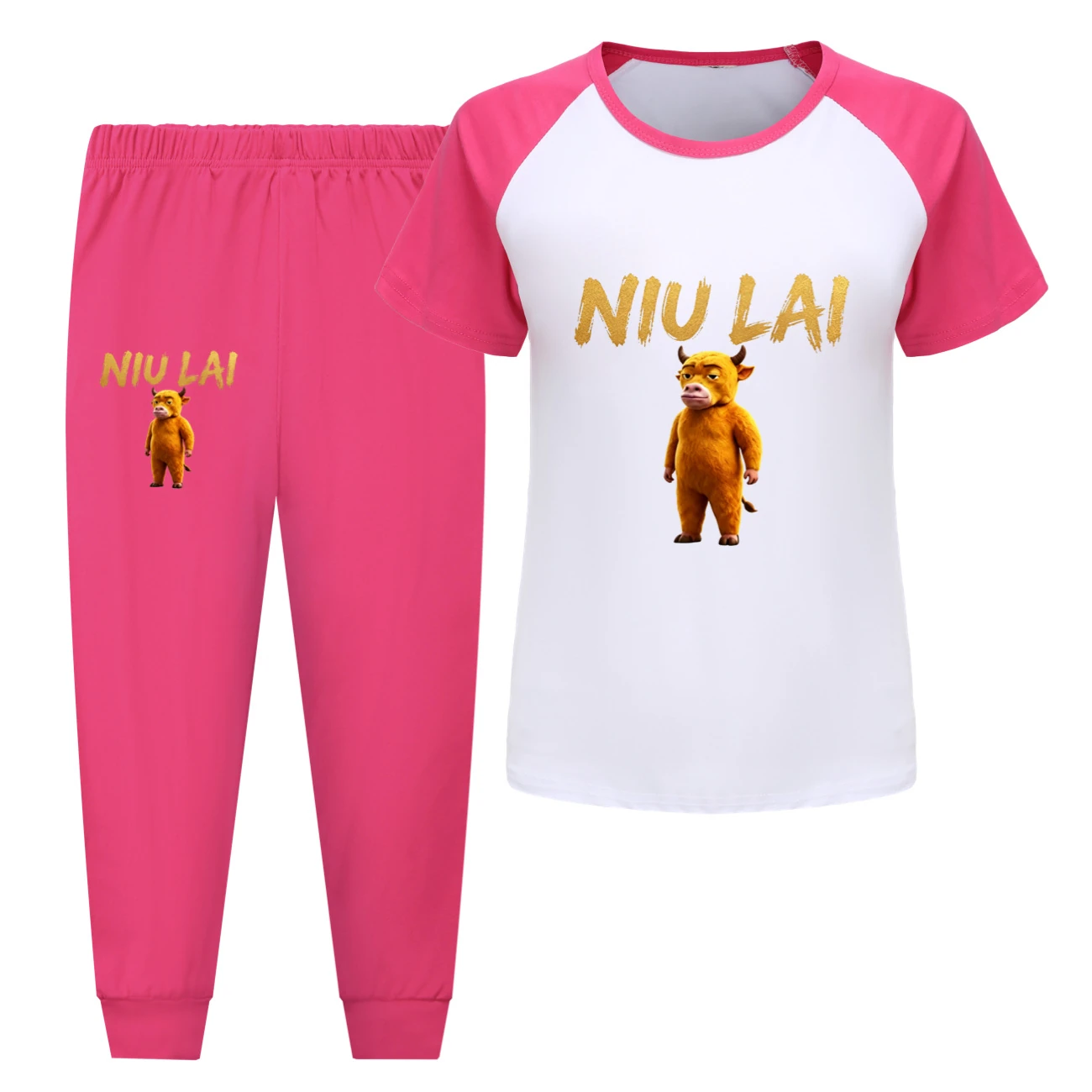 Tee & Shorts Active Set — 5813 Edition, Style 09 · Pants · Rose