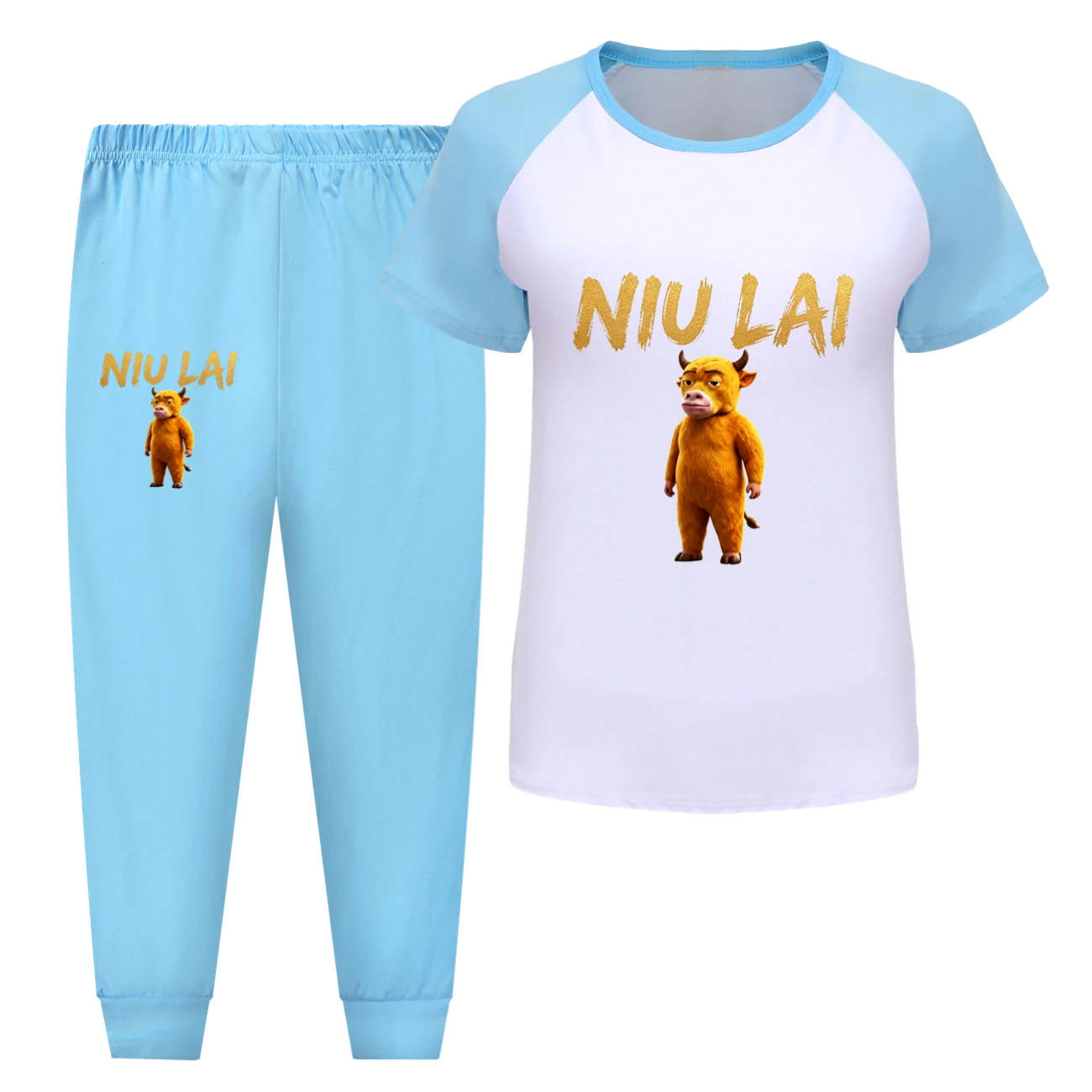 Tee & Shorts Active Set — 5813 Edition, Style 11 · Pants · Light Blue