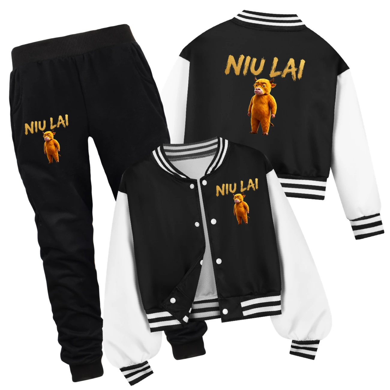Playtime Varsity Layering Set — 5813 Edition, Style 08 · Set · Black