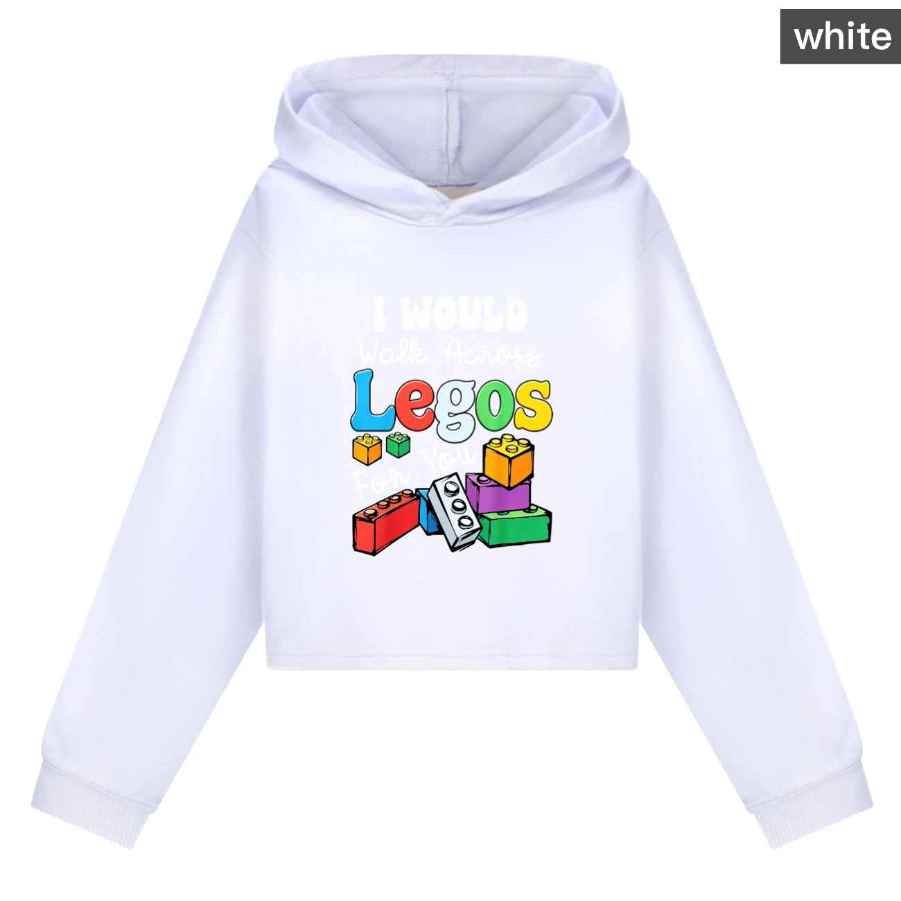 Cropped Hoodie Set — 5817 Edition, Style 02 · White