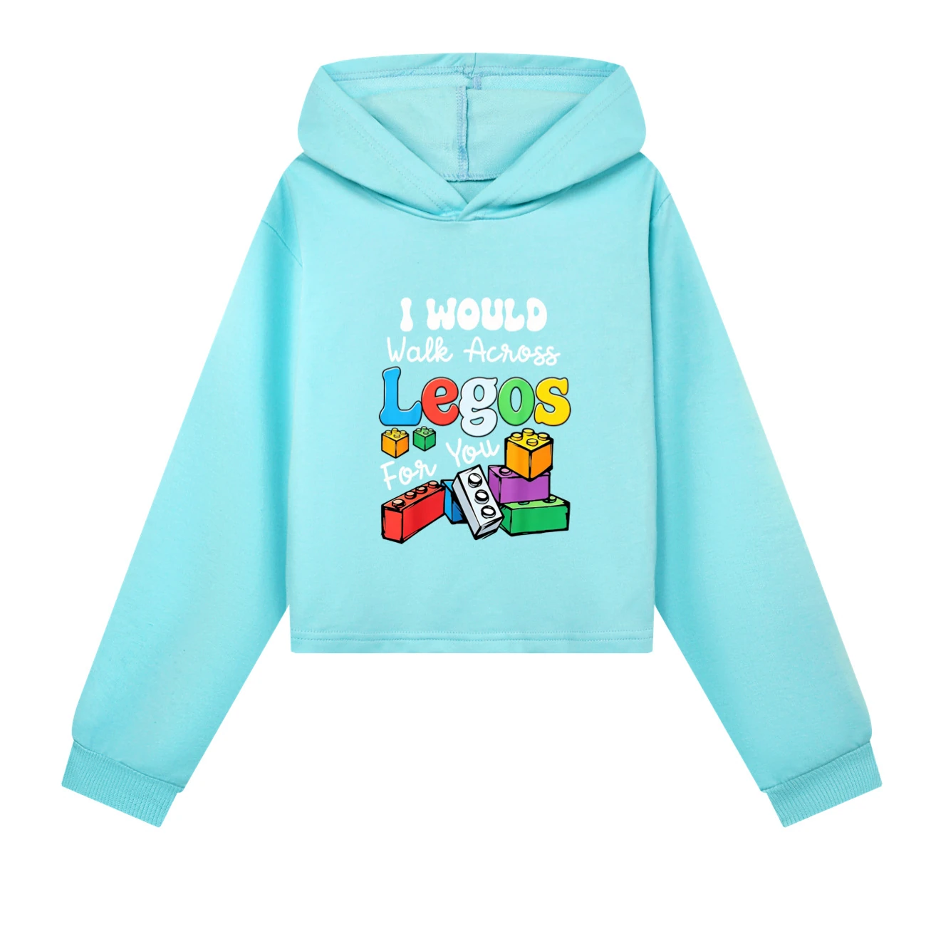 Cropped Hoodie Set — 5817 Edition, Style 04 · Sky Blue
