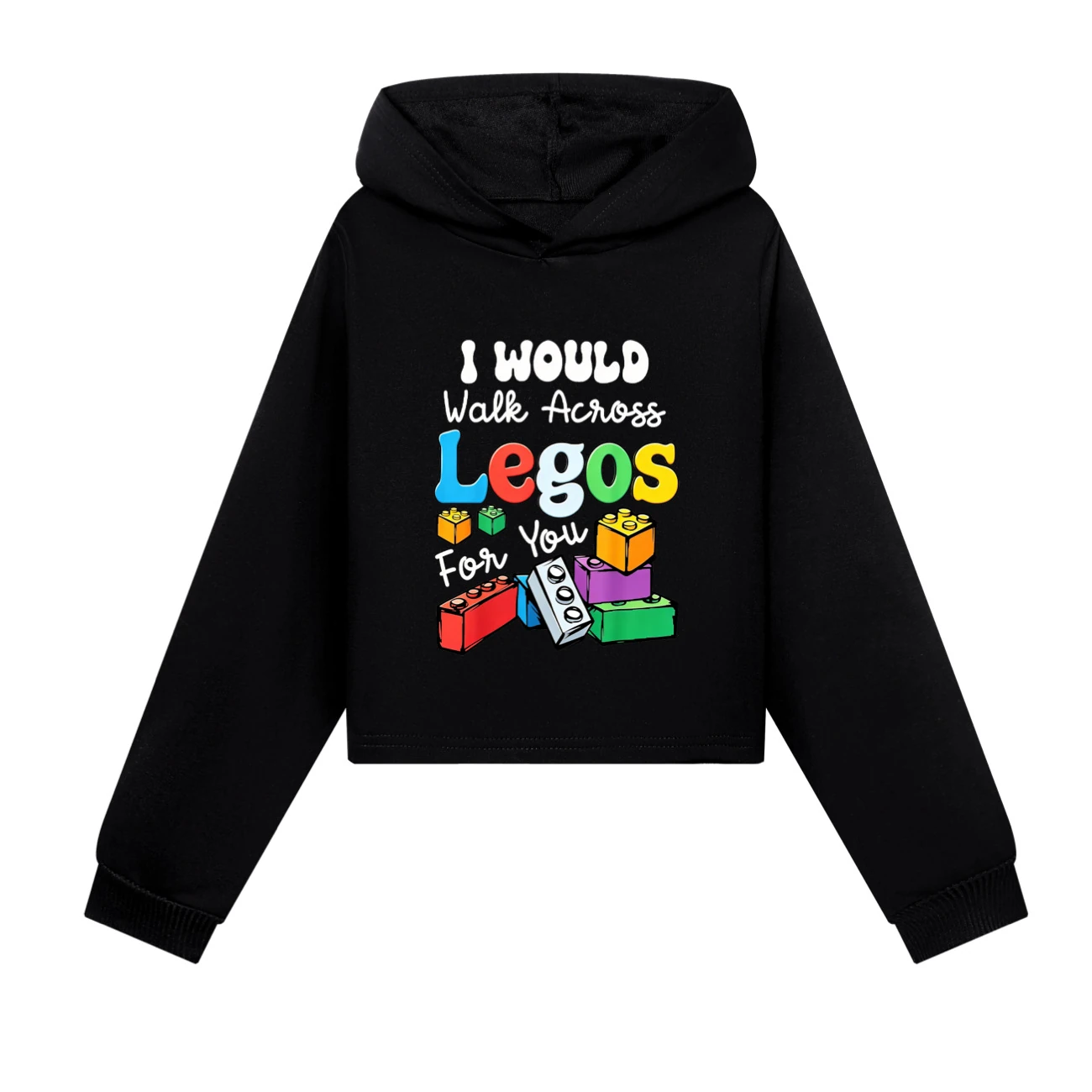 Cropped Hoodie Set — 5817 Edition, Style 06 · Black