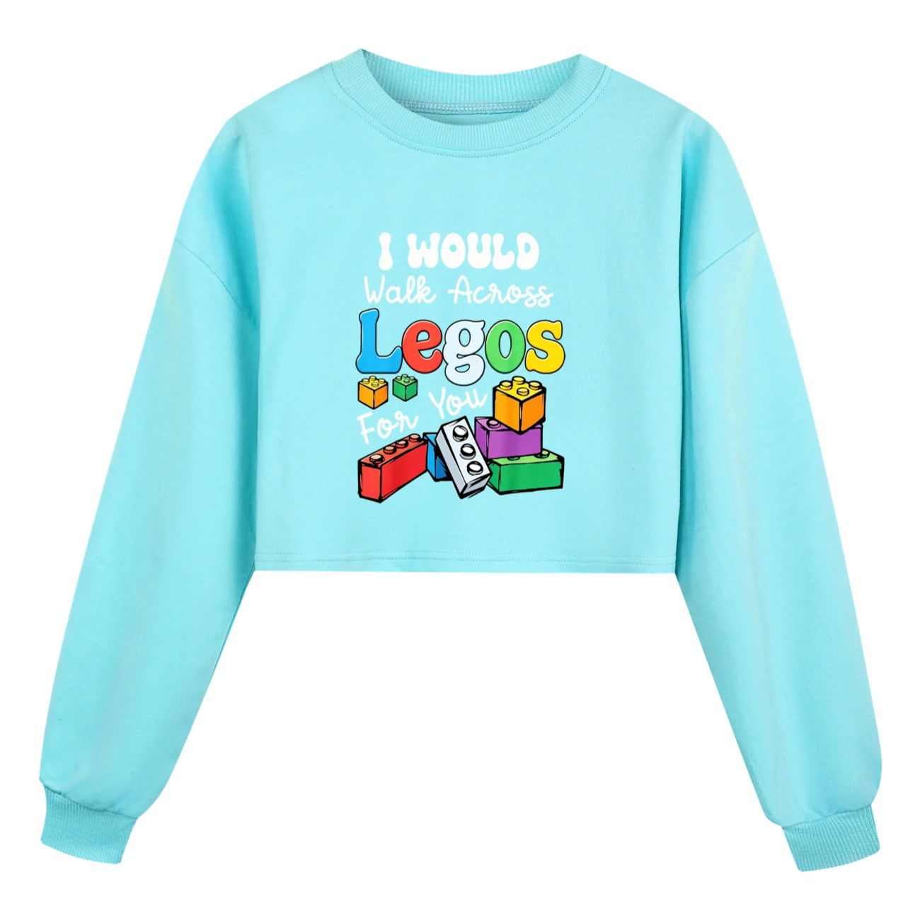 Cropped Sweatshirt Play Set — 5817 Edition, Style 02 · Sky Blue