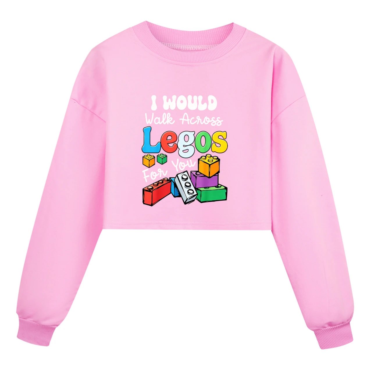 Cropped Sweatshirt Play Set — 5817 Edition, Style 05 · Pink