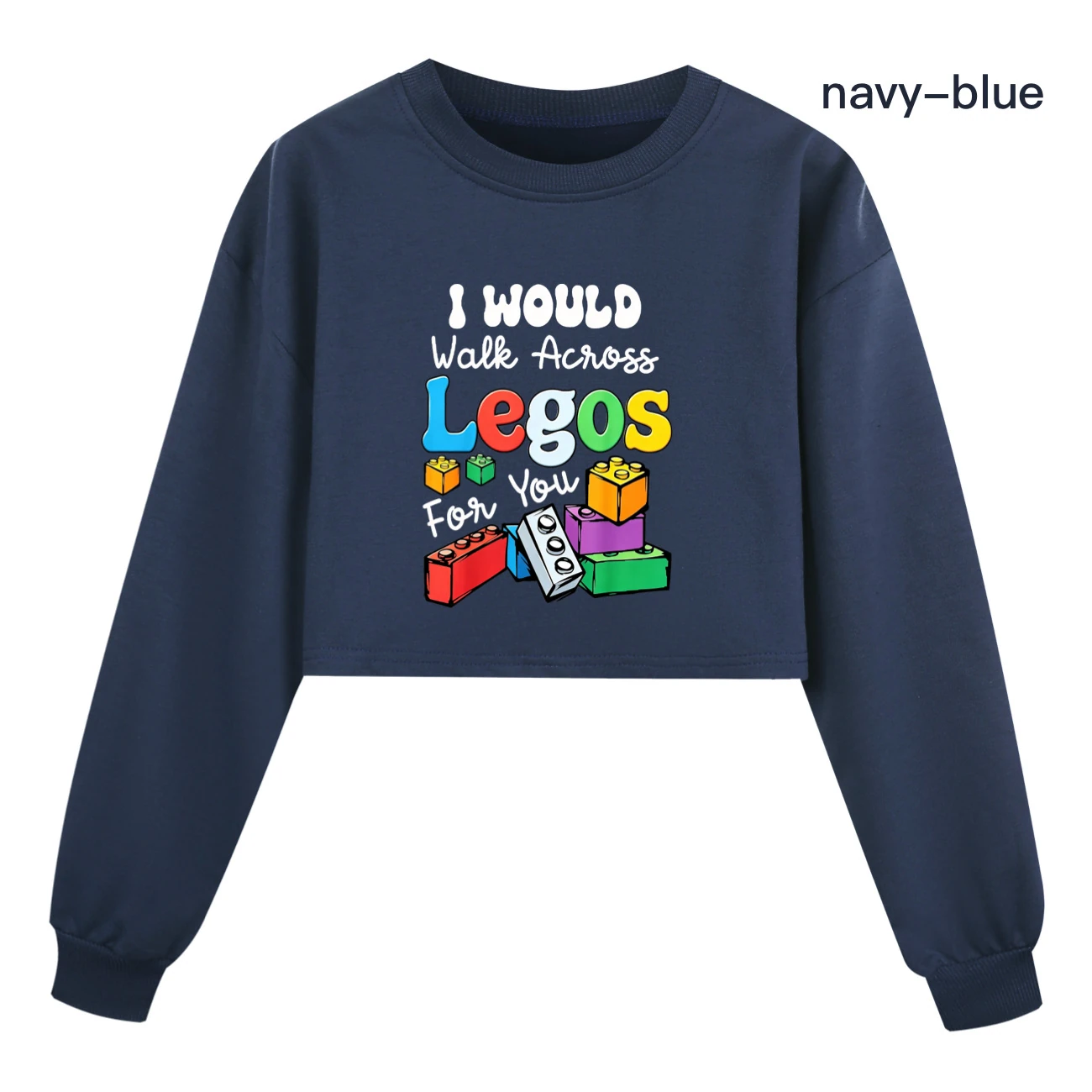 Cropped Sweatshirt Play Set — 5817 Edition, Style 06 · Navy