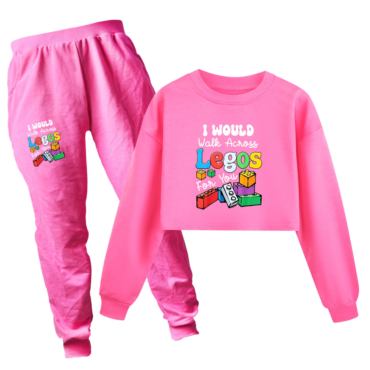 Cropped Sweatshirt Play Set — 5817 Edition, Style 09 · Set · Rose