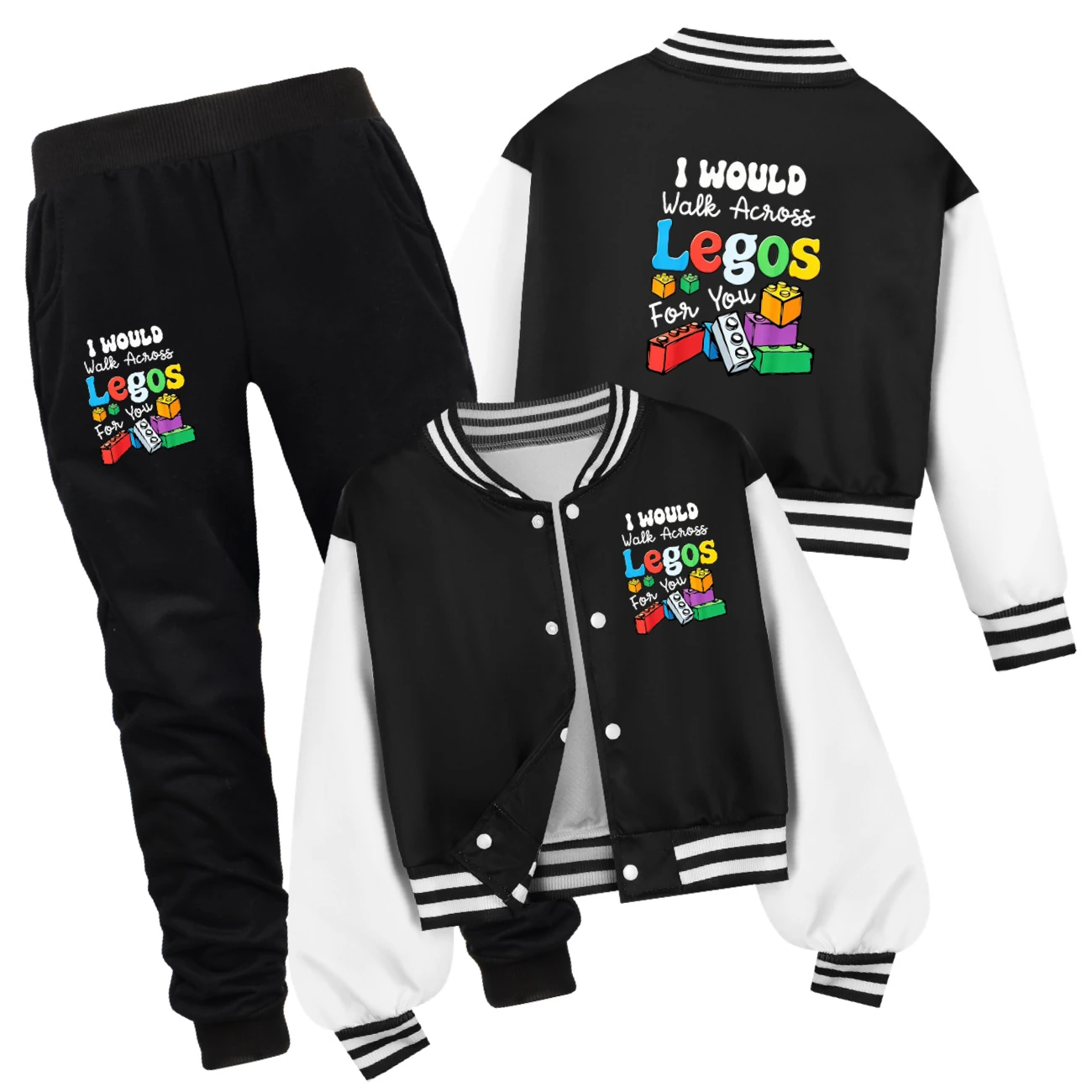 Playtime Varsity Layering Set — 5817 Edition, Style 08 · Set · Black