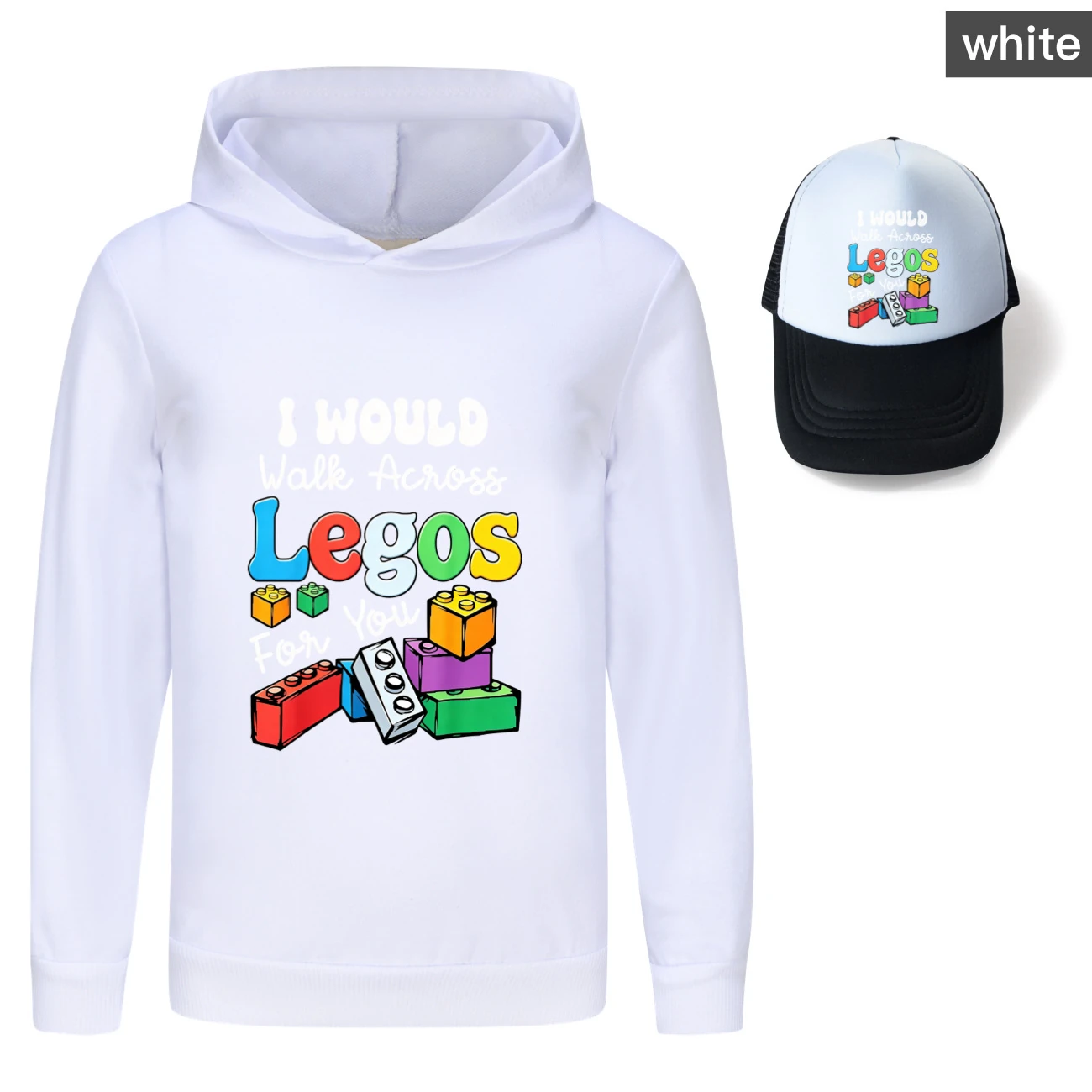 Graphic Hoodie & Sun Hat Set — 5817 Edition product view