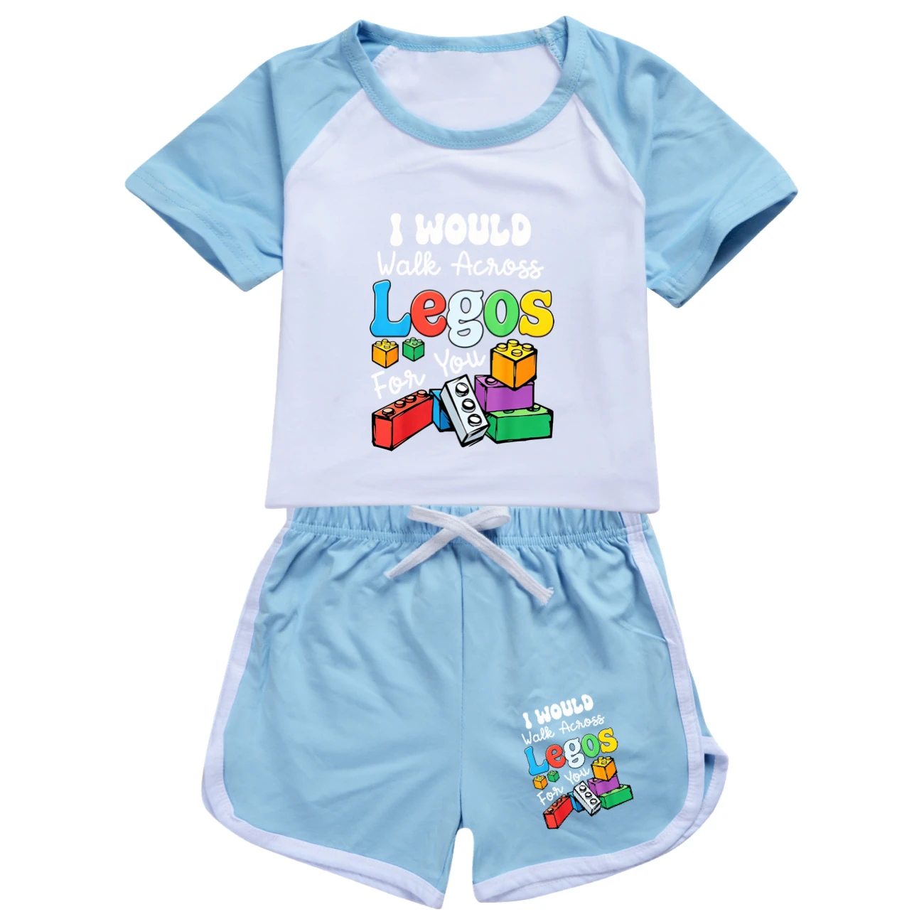 Tee & Shorts Active Set — 5817 Edition, Style 04 · Set · Light Blue