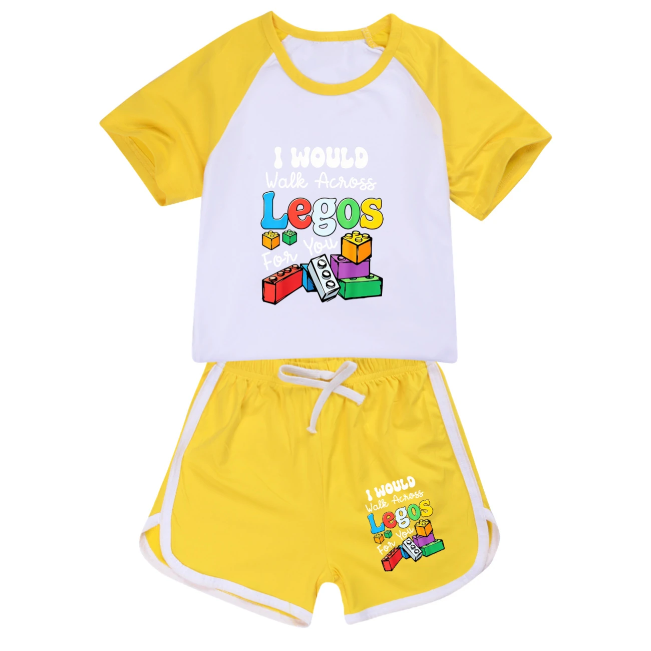 Tee & Shorts Active Set — 5817 Edition, Style 08 · Set · Yellow