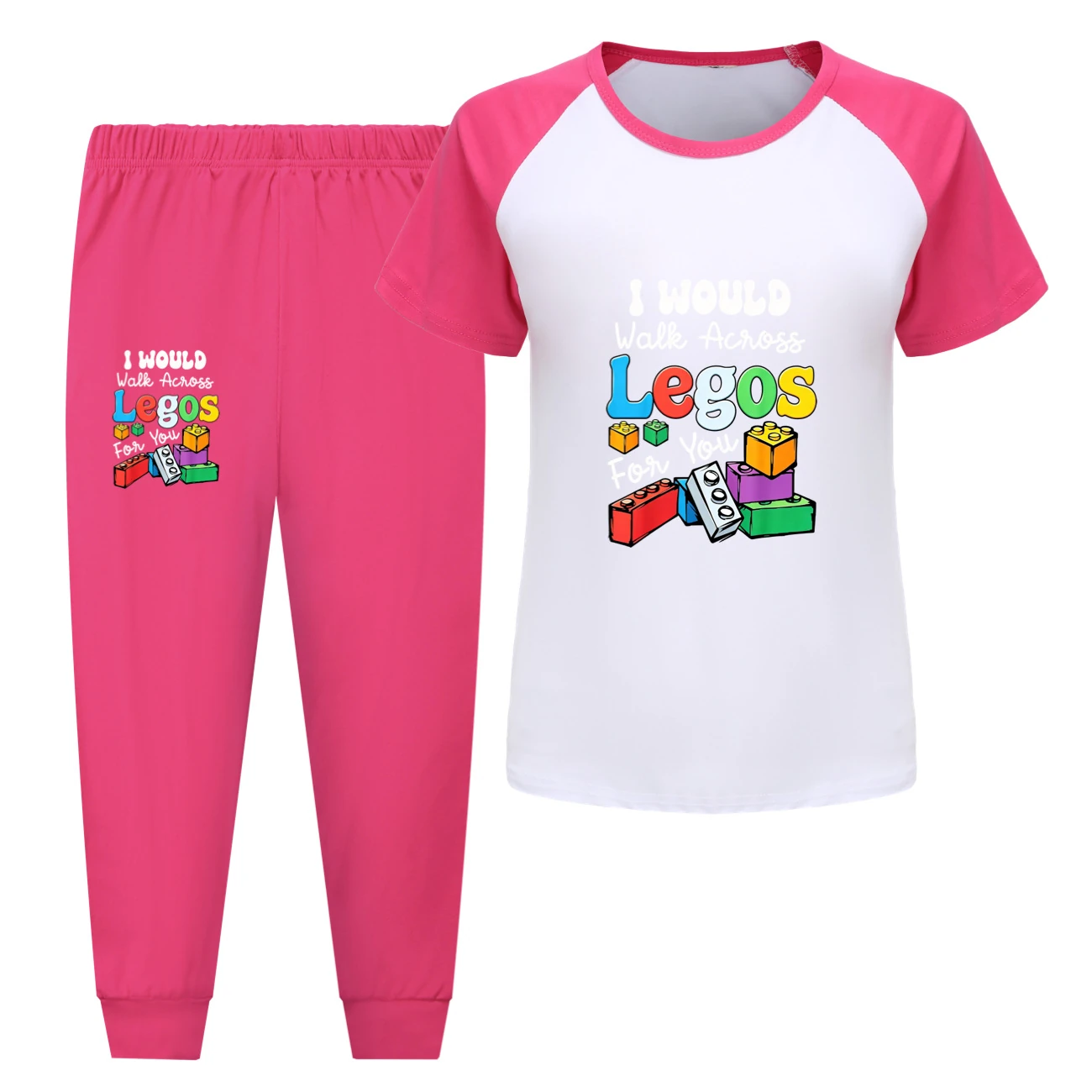 Tee & Shorts Active Set — 5817 Edition, Style 09 · Pants · Rose