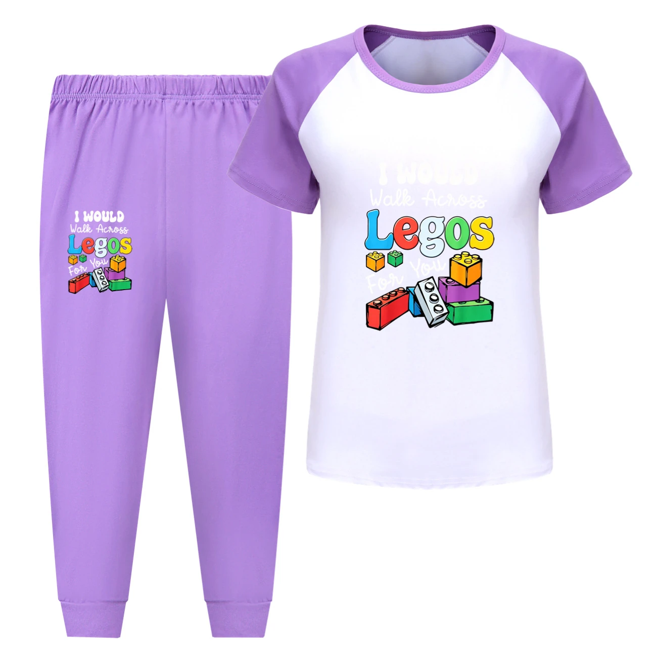 Tee & Shorts Active Set — 5817 Edition, Style 10 · Pants · Purple
