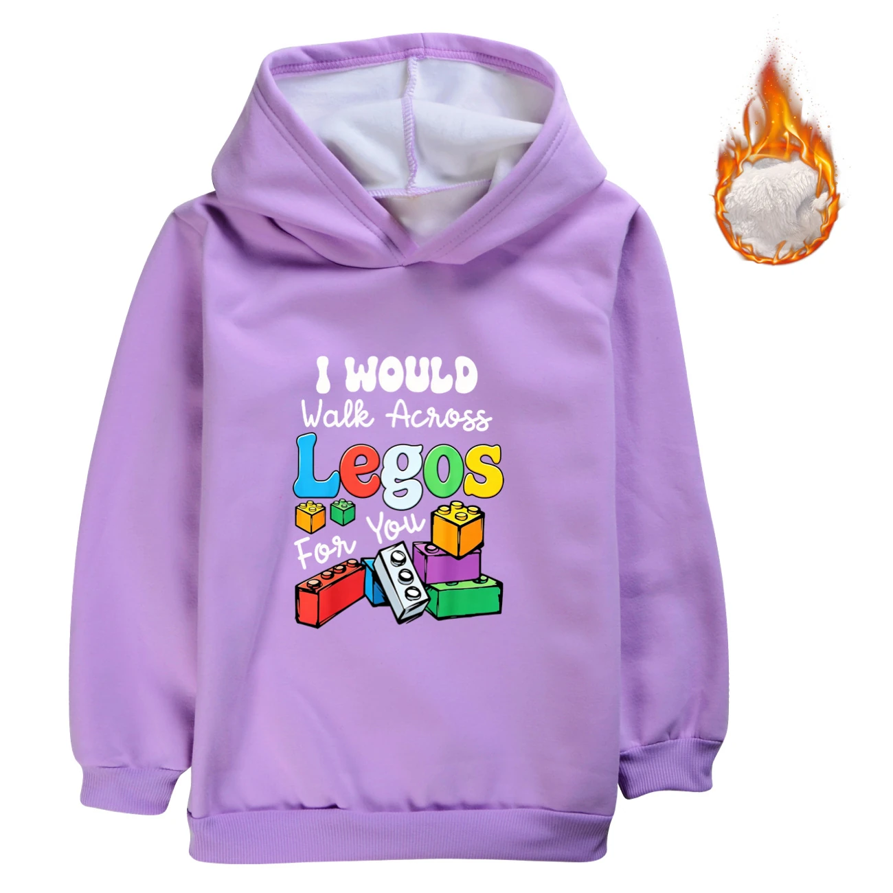 Warm-Lined Graphic Hoodie — 5817 Edition, Style 10 · Purple