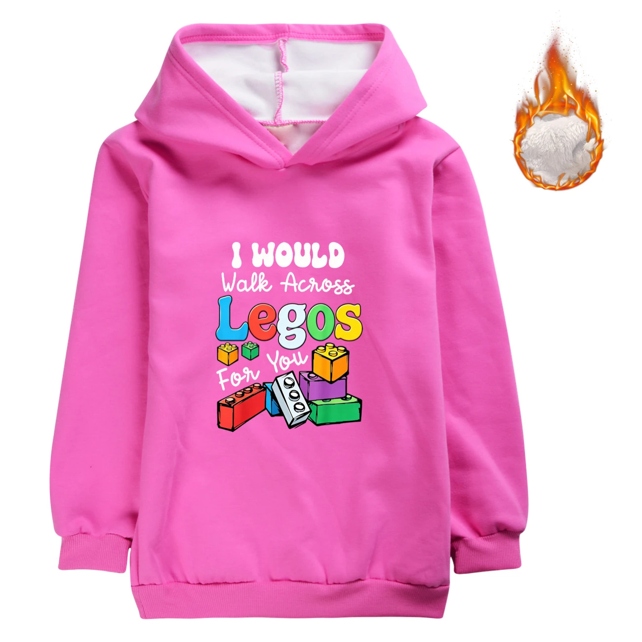 Warm-Lined Graphic Hoodie — 5817 Edition, Style 11 · Rose