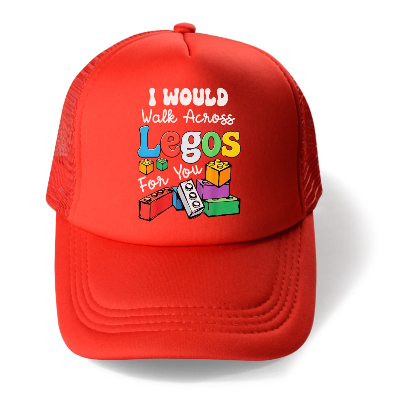 Kids’ Multi-Style Cap Collection — 5817 Edition, Style 05 · Red