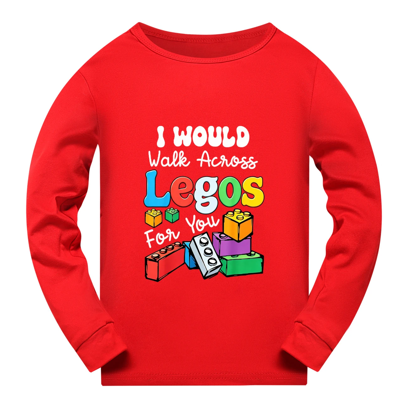 Everyday Long & Short Sleeve Tee — 5817 Edition, Style 06 · Long Sleeve · Red