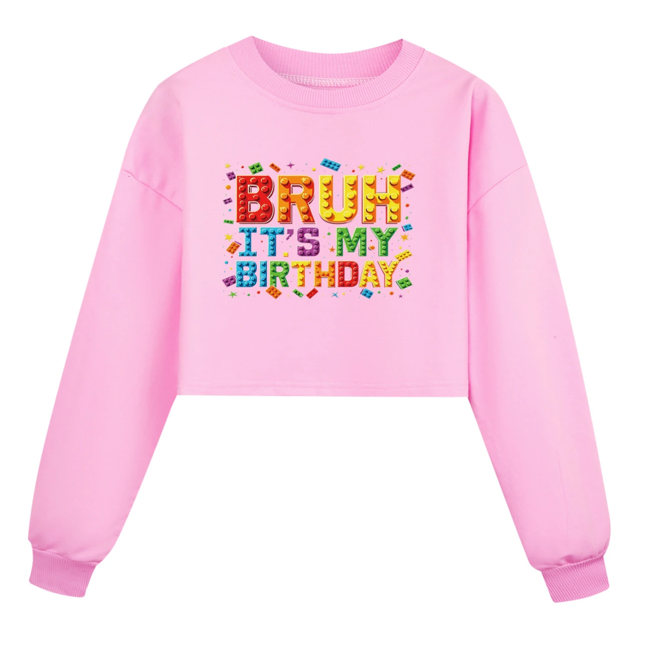 Cropped Sweatshirt Play Set — 5818 Edition, Style 05 · Pink